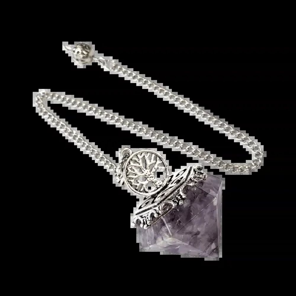 Bijoux - Pendule Orgonite Arbre de Vie Amethyste 6 faces - ARABESK