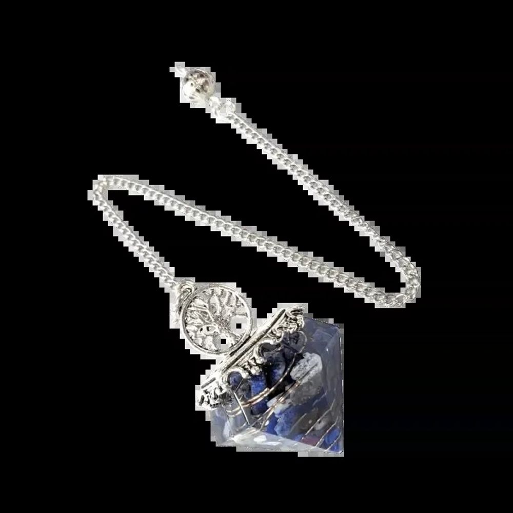 Bijoux - Pendule Orgonite Arbre de Vie Lapis Lazuli 6 faces - ARABESK