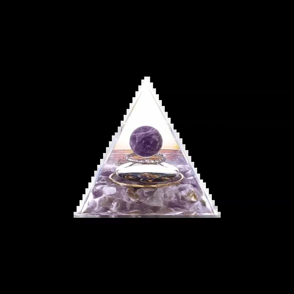 Jewelry - Orgonite Pyramid Amethyst Metatron - ARABESK