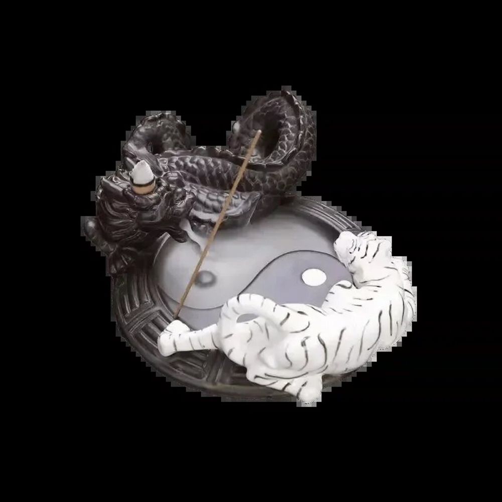 Scents - Backflow Dragon Incense Holder - Tiger 17cm - ARABESK