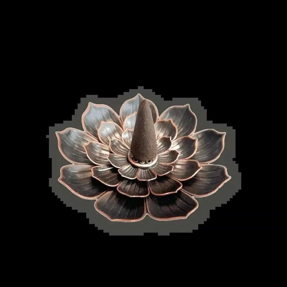 Scents - Metal Incense Holder Large Lotus Flower 8.5 cm - ARABESK