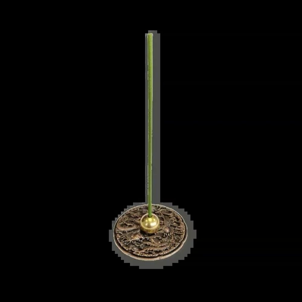 Scents - Dragon and Phoenix Metal Incense Holder - 5 cm - ARABESK