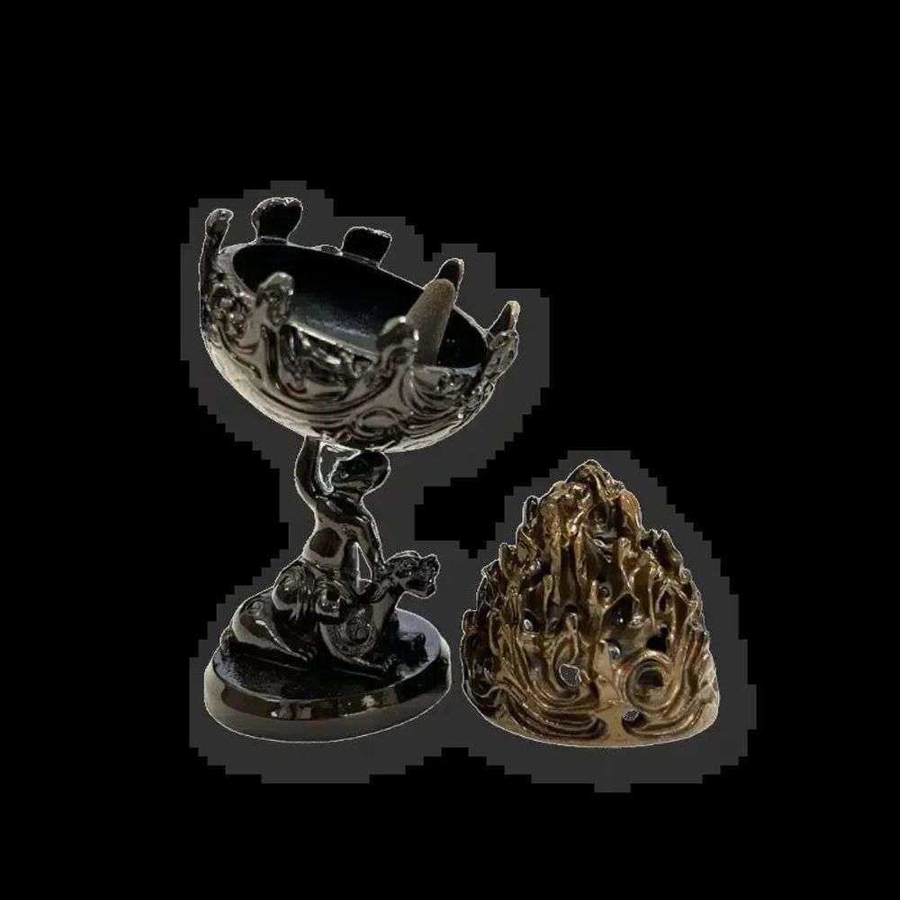 Scents - Boshan Metal Incense Holder 13.5 cm - ARABESK