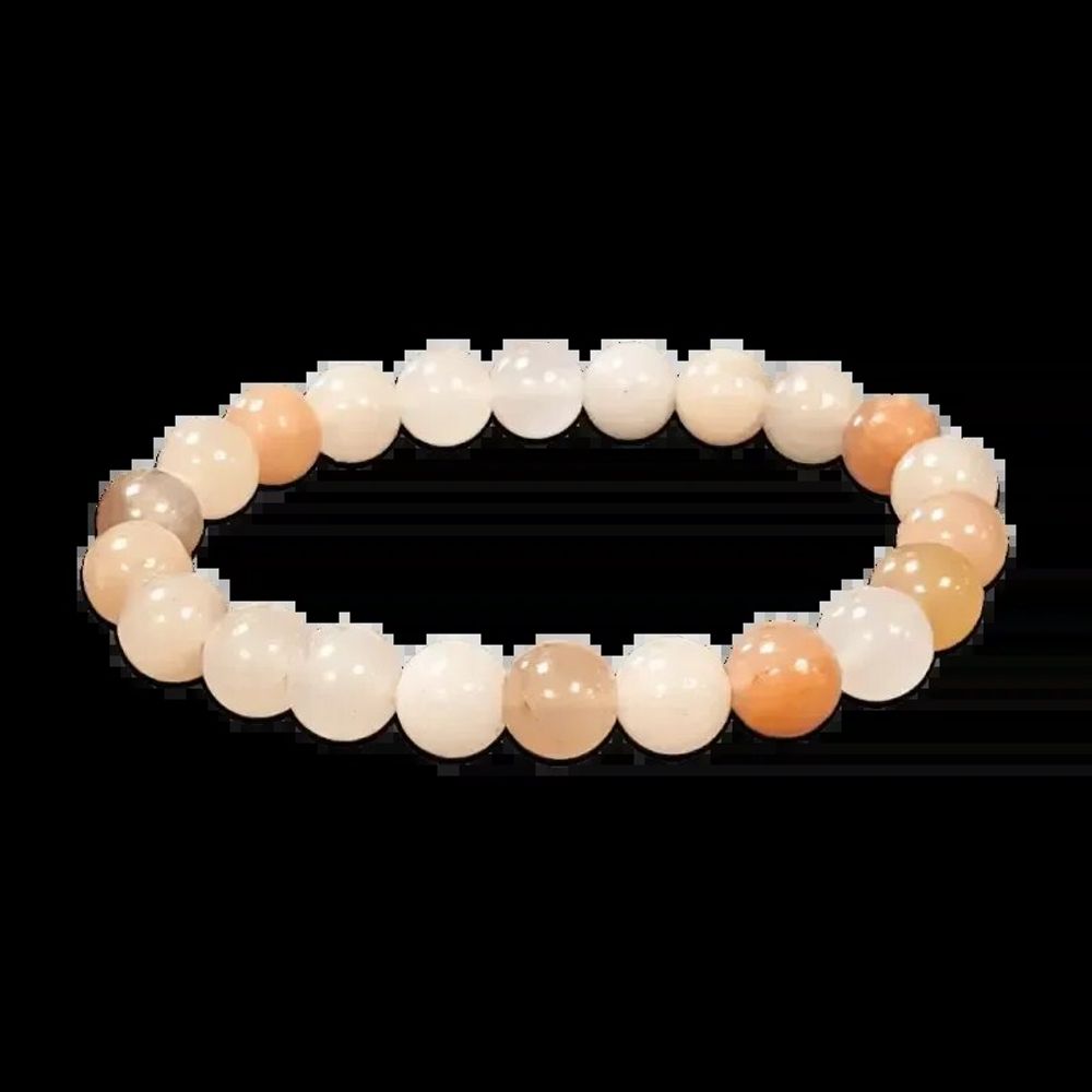 Bracelets - Peach Aventurine Bracelet 8mm Beads - ARABESK