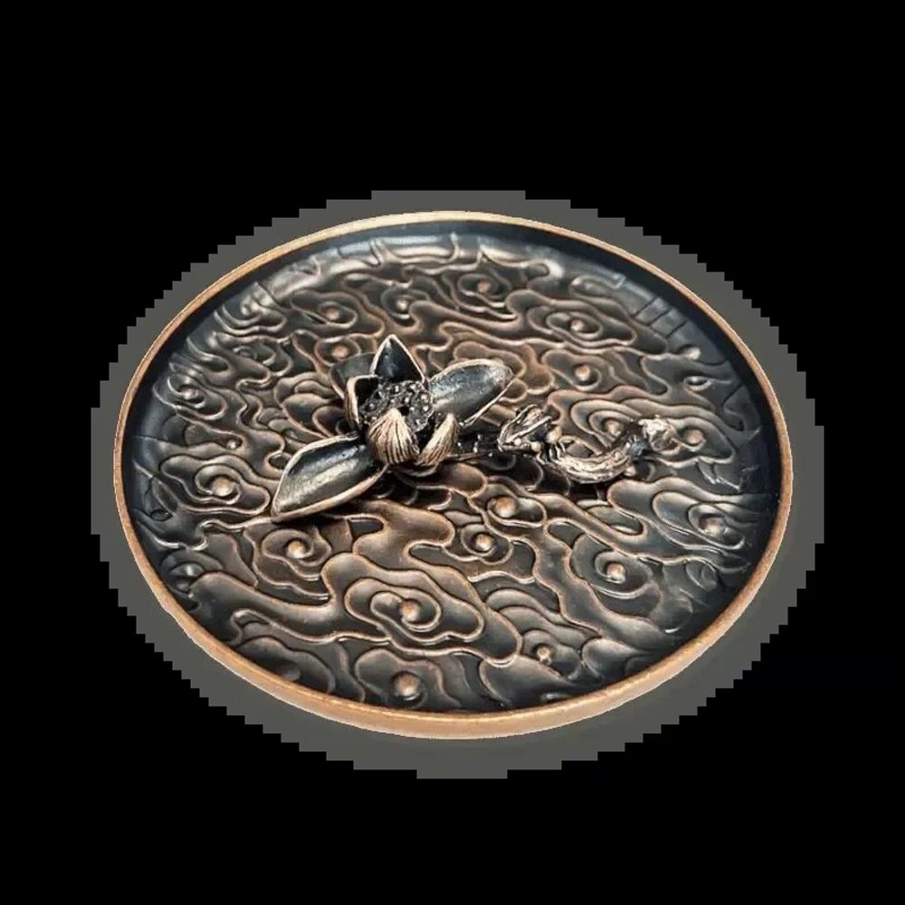 Scents - Lotus Lake Metal Incense Holder 12 cm - ARABESK