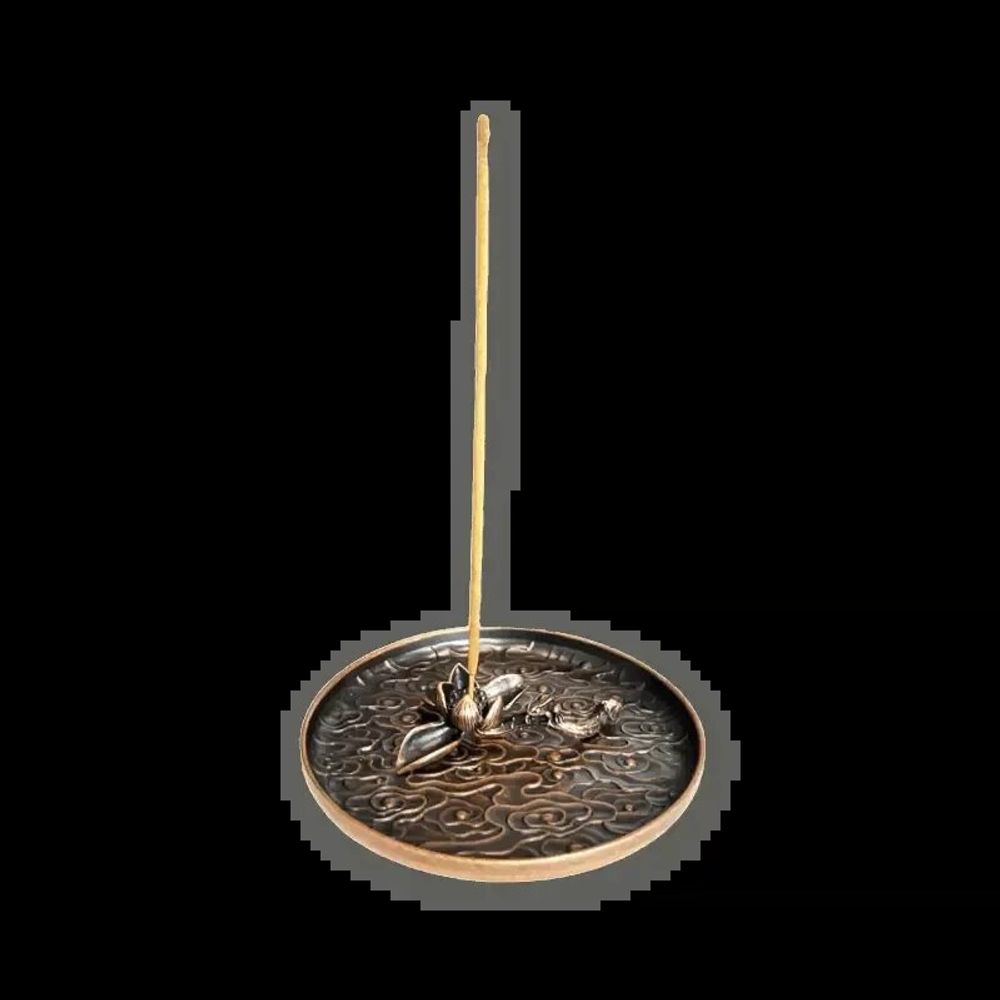 Scents - Lotus Lake Metal Incense Holder 12 cm - ARABESK