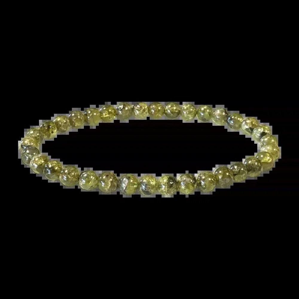 Bracelets - Peridot bracelet with 5-6mm beads - ARABESK