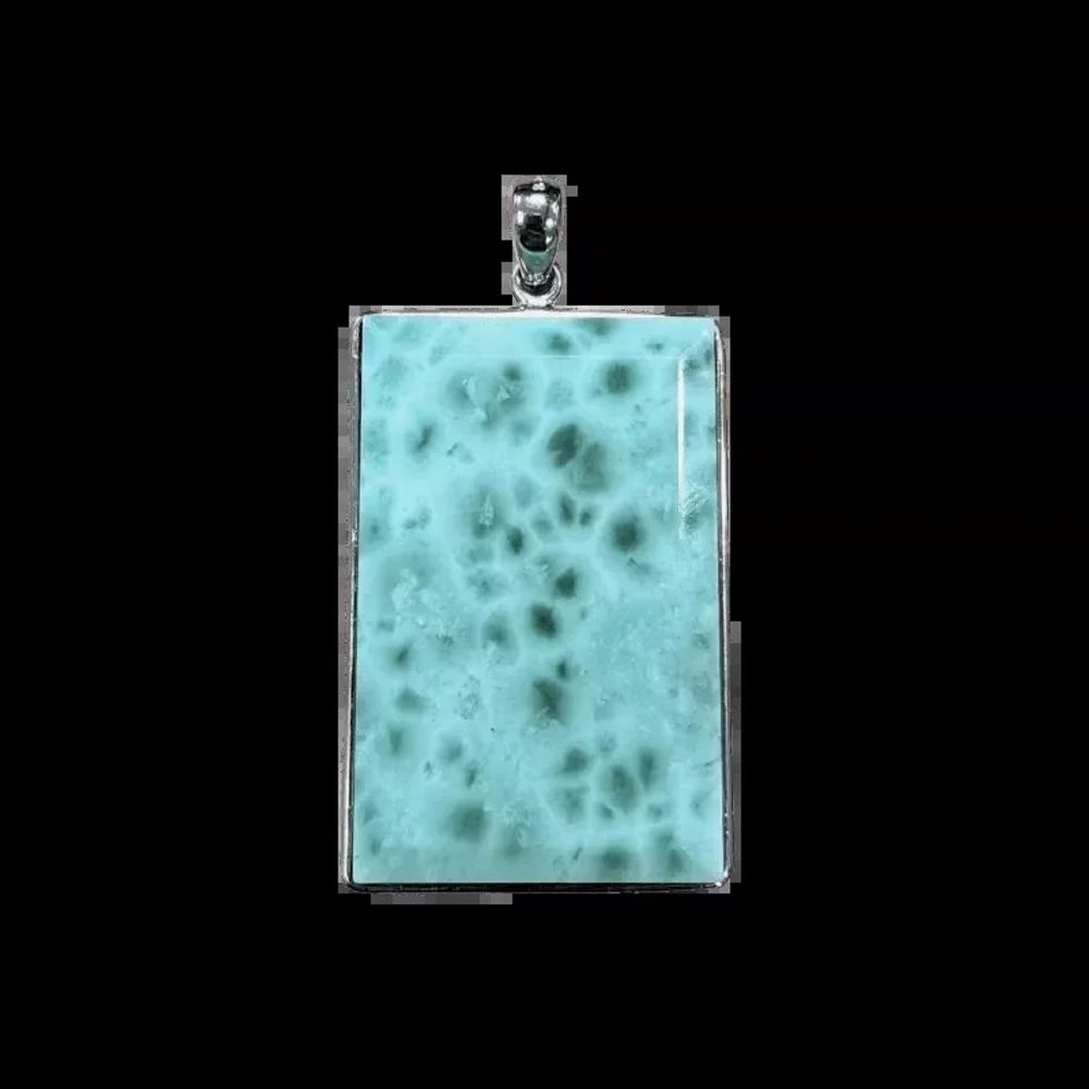 Jewelry - 925 Silver Larimar AA Pendant 19.54g - ARABESK