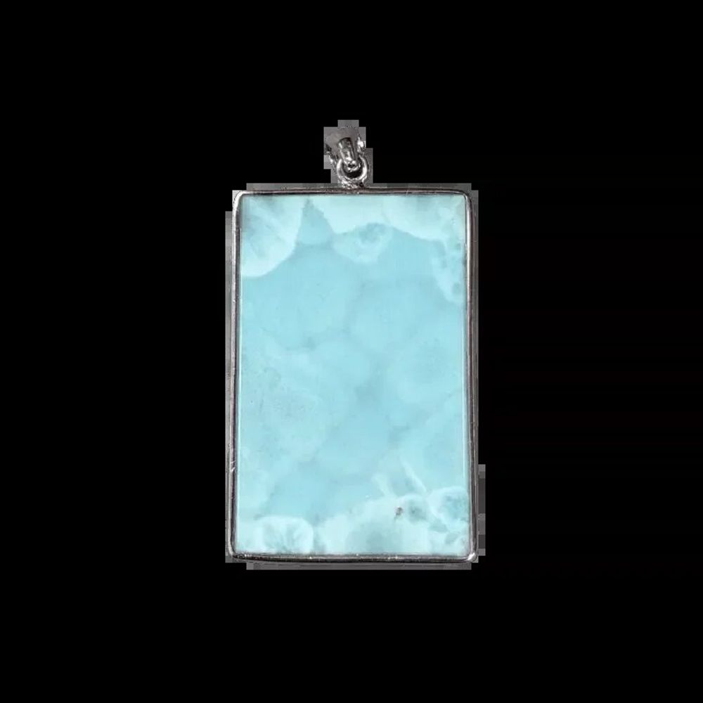 Jewelry - 925 Silver Larimar AA Pendant 19.54g - ARABESK