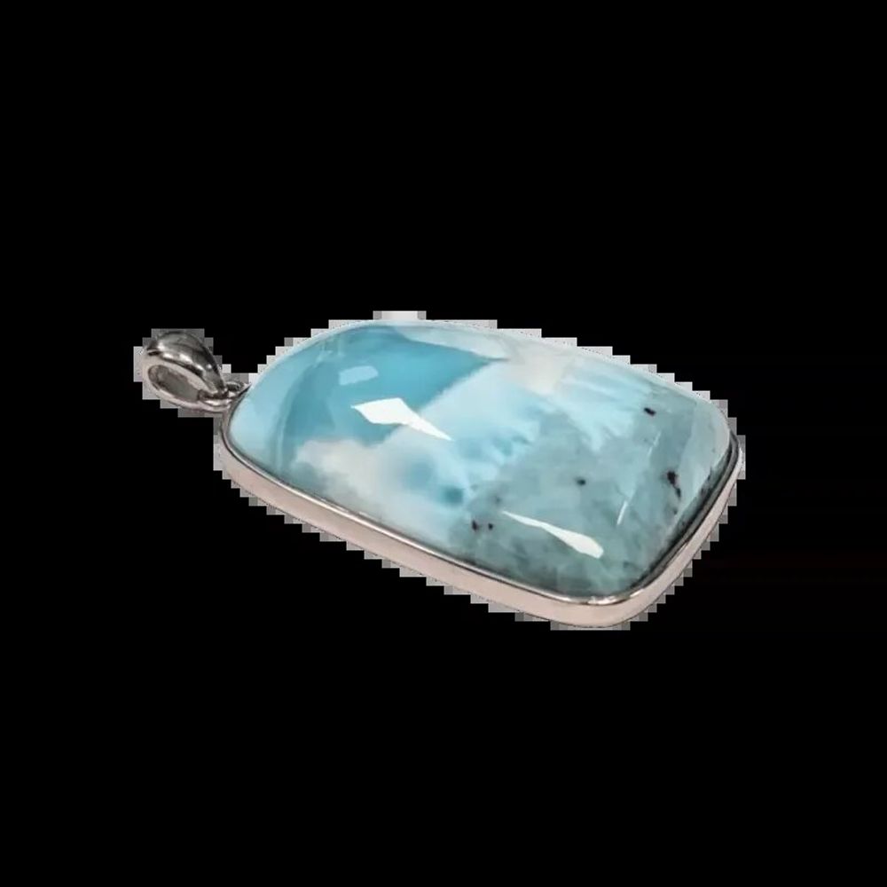 Jewelry - 925 Silver Larimar AA Pendant 15.88g - ARABESK