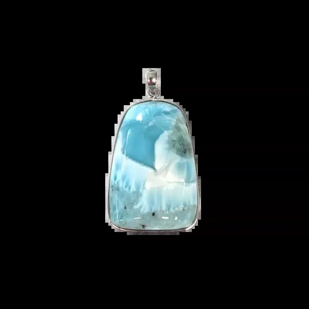 Jewelry - 925 Silver Larimar AA Pendant 15.88g - ARABESK