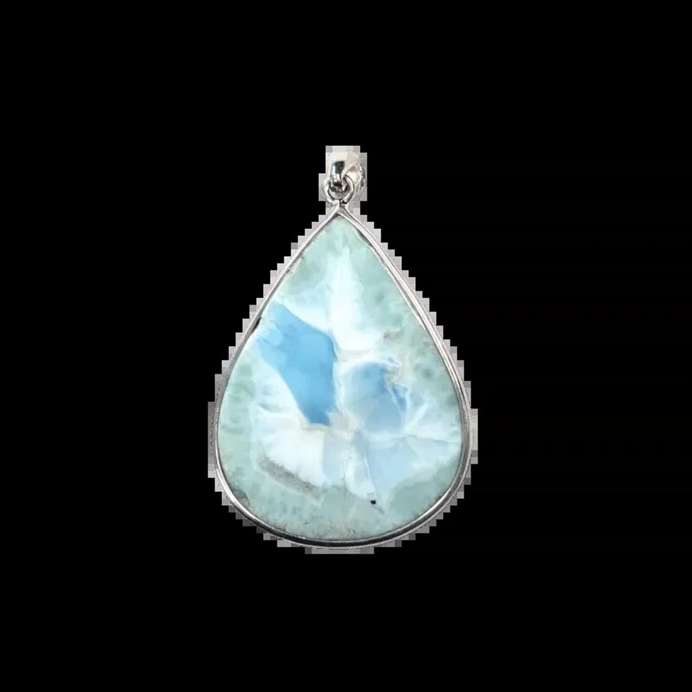 Bijoux - Pendentif Argent 925 Larimar AA 14.41g - ARABESK