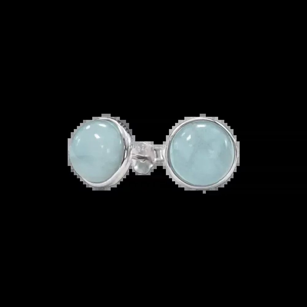 Jewelry - 925 Silver Earrings Aquamarine AA 8mm - ARABESK