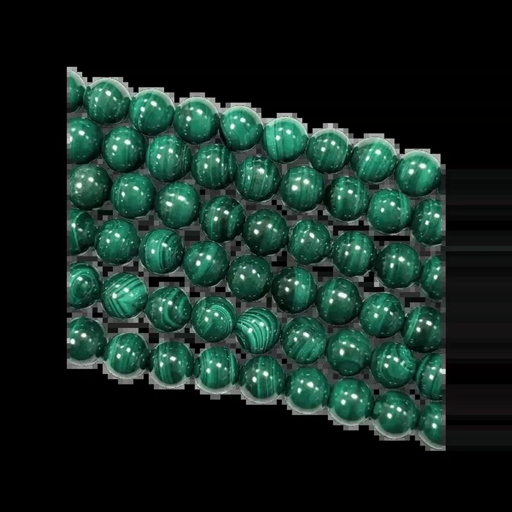 Jewelry - Dark Malachite AAA beads 8-9mm on 40cm thread - ARABESK