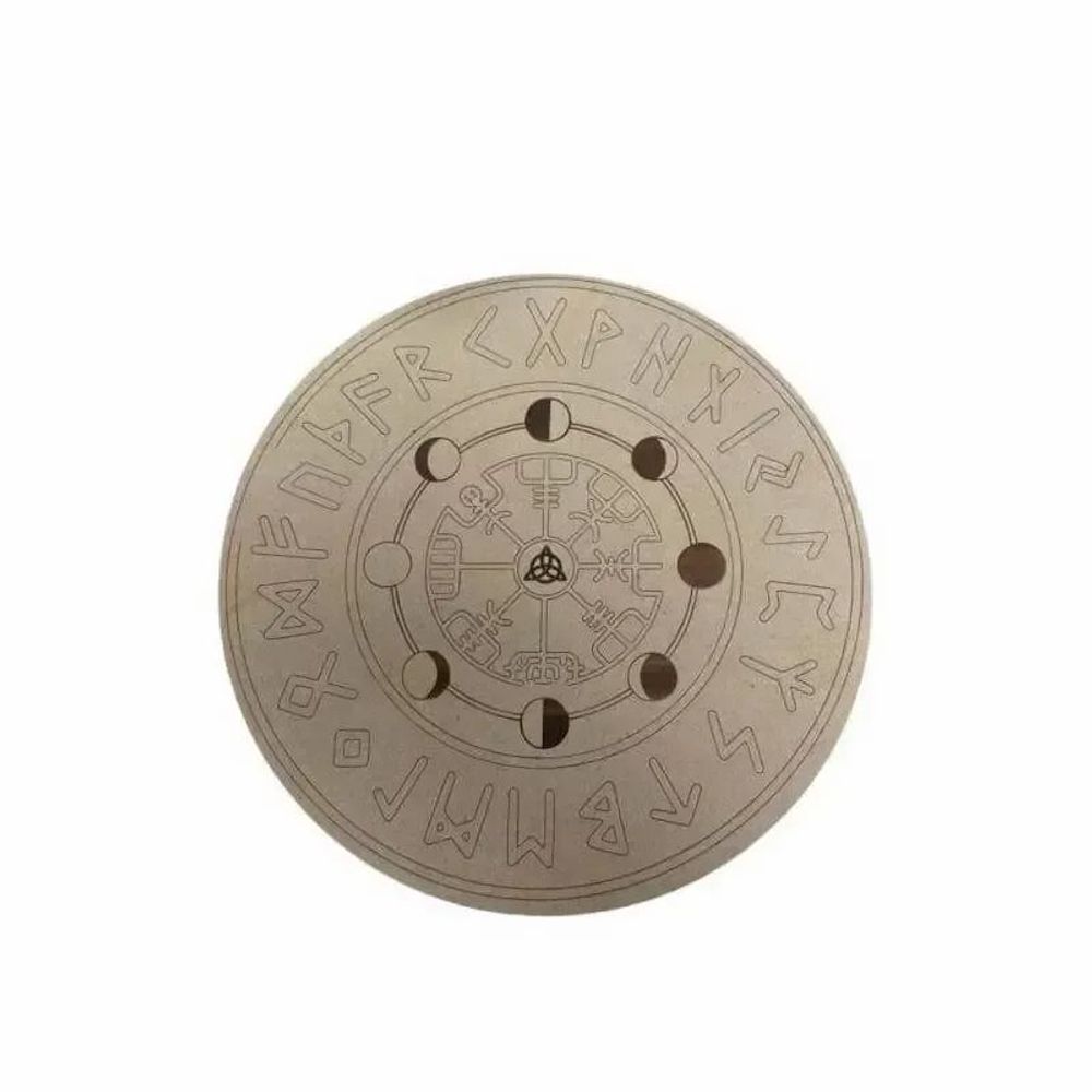 Bijoux - Planche de divination futhark en bois 20cm - ARABESK