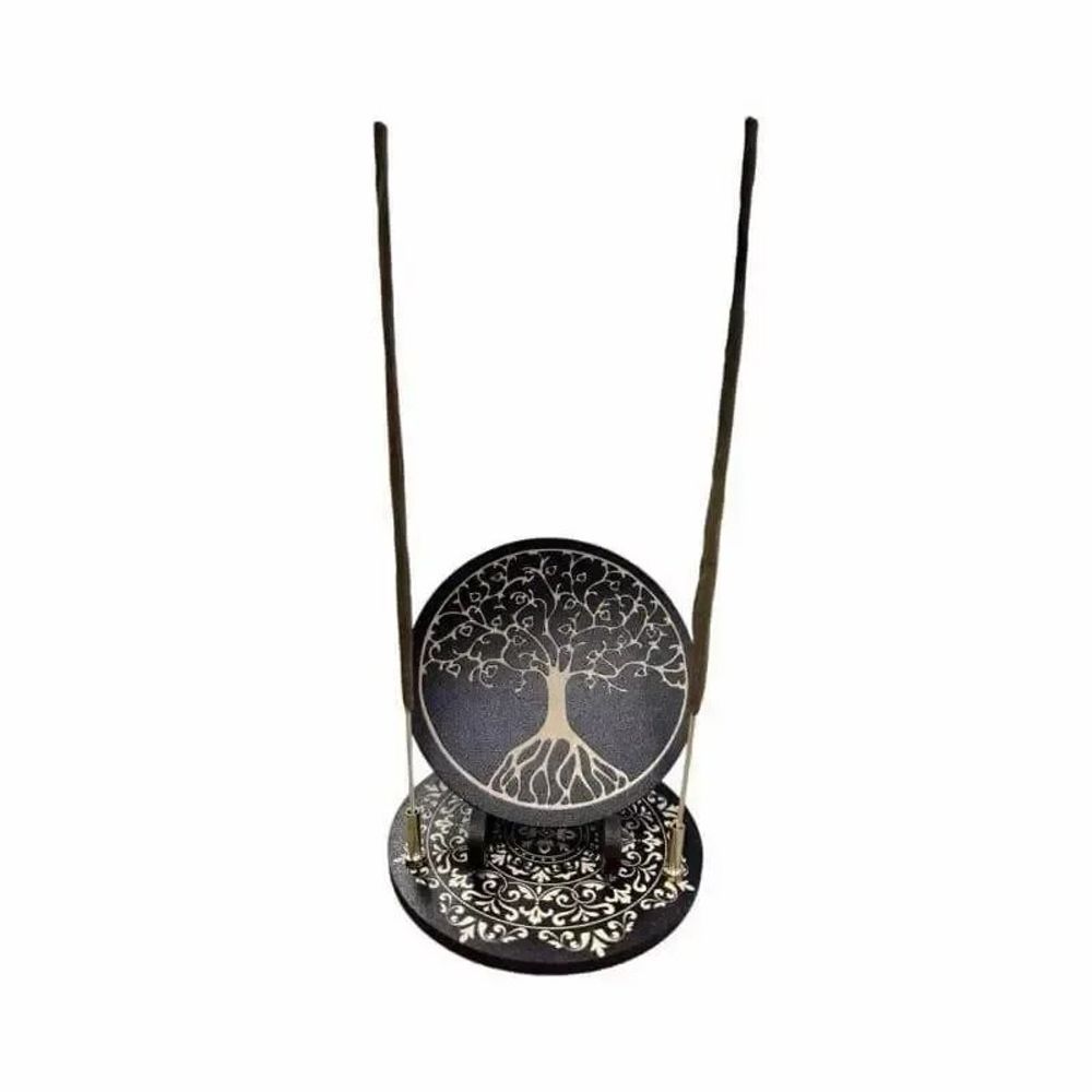 Bijoux - Porte Encens plaque arbre de vie 10cm - ARABESK