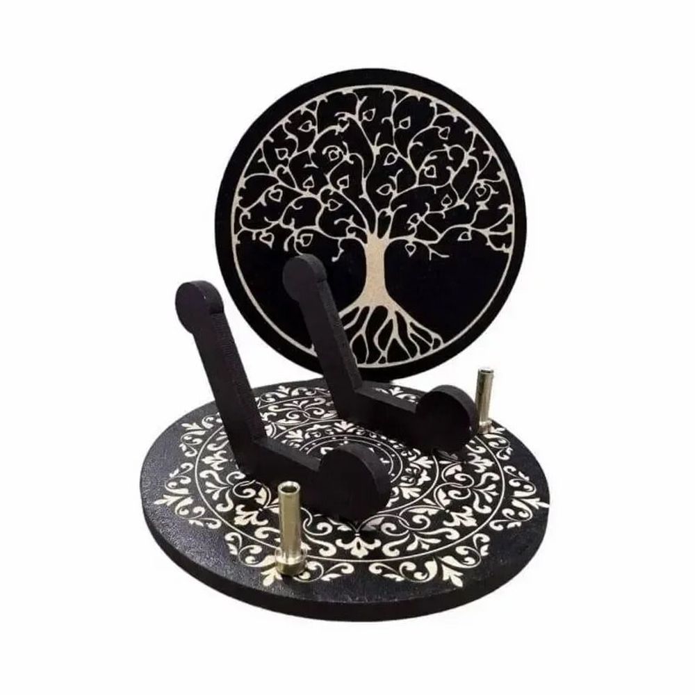 Bijoux - Porte Encens plaque arbre de vie 10cm - ARABESK