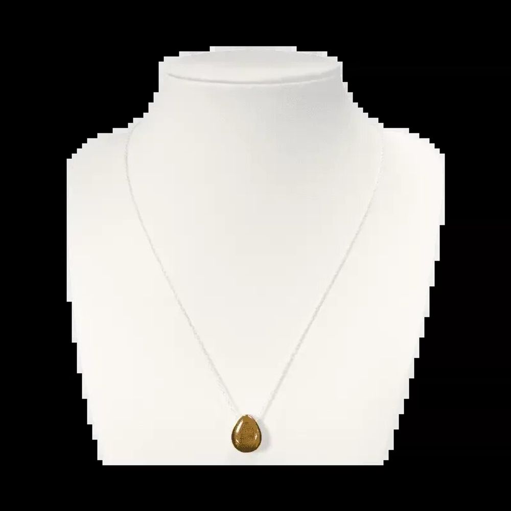 Jewelry - 925 Silver Necklaces Pierced Stone Tiger Eye AA 14mm - ARABESK