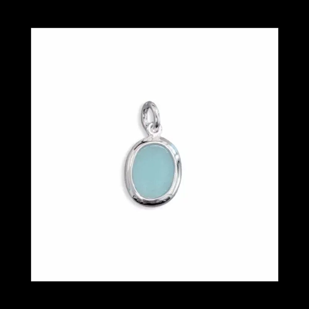 Jewelry - 925 Silver Oval Pendant Amazonite AA 13mm - ARABESK