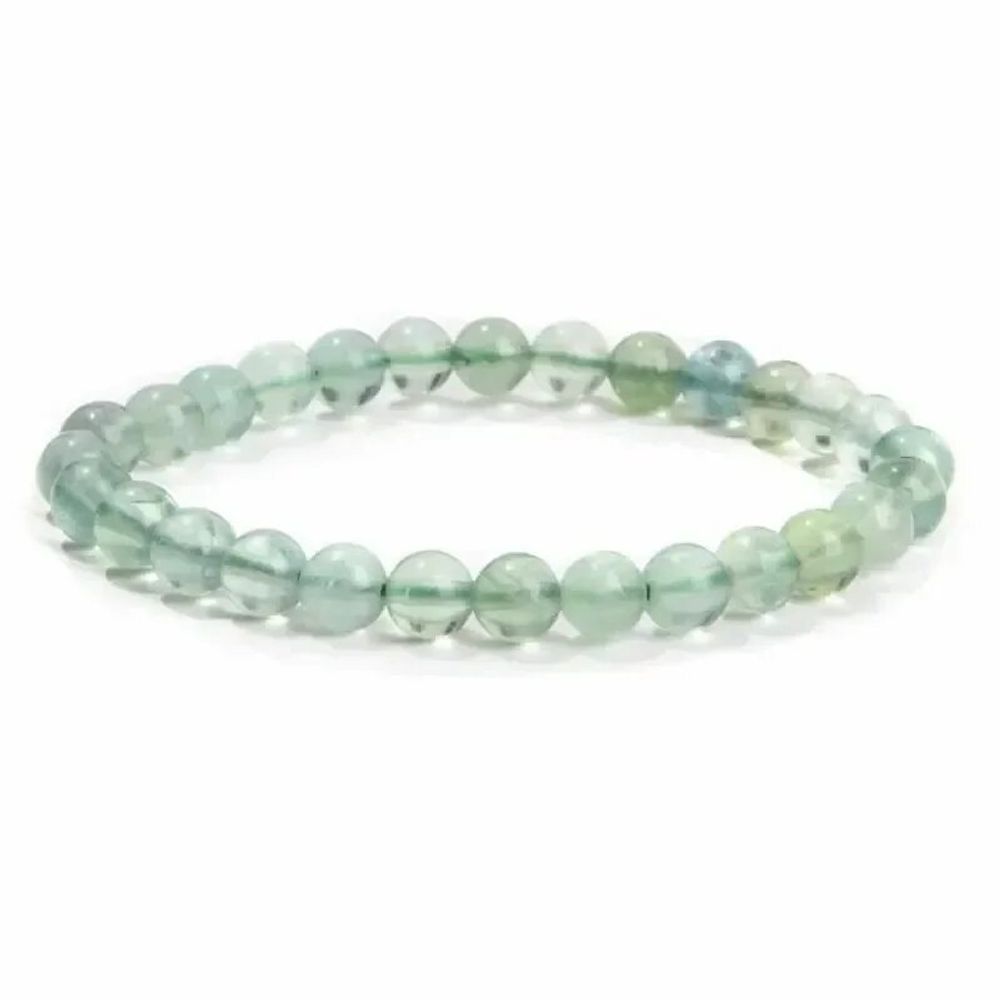 Bracelets - Bracelet Fluorite Verte A perles 6mm - ARABESK