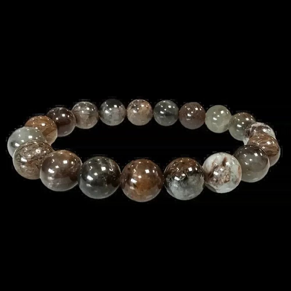 Bracelets - Chinese Serpentine Bracelet A 10mm Beads - ARABESK