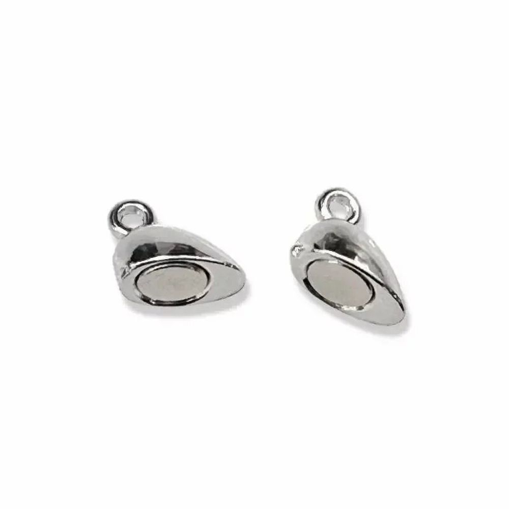 Jewelry - Silver Metal Magnetic Ball Clasp 8mm x20 - ARABESK