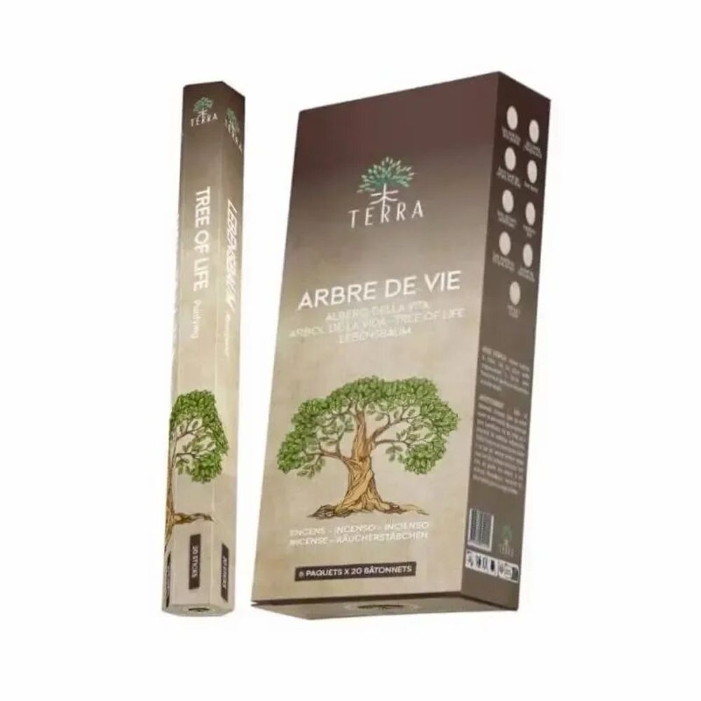 Scents - Terra Tree of Life incense hexa without charcoal 30grs - ARABESK