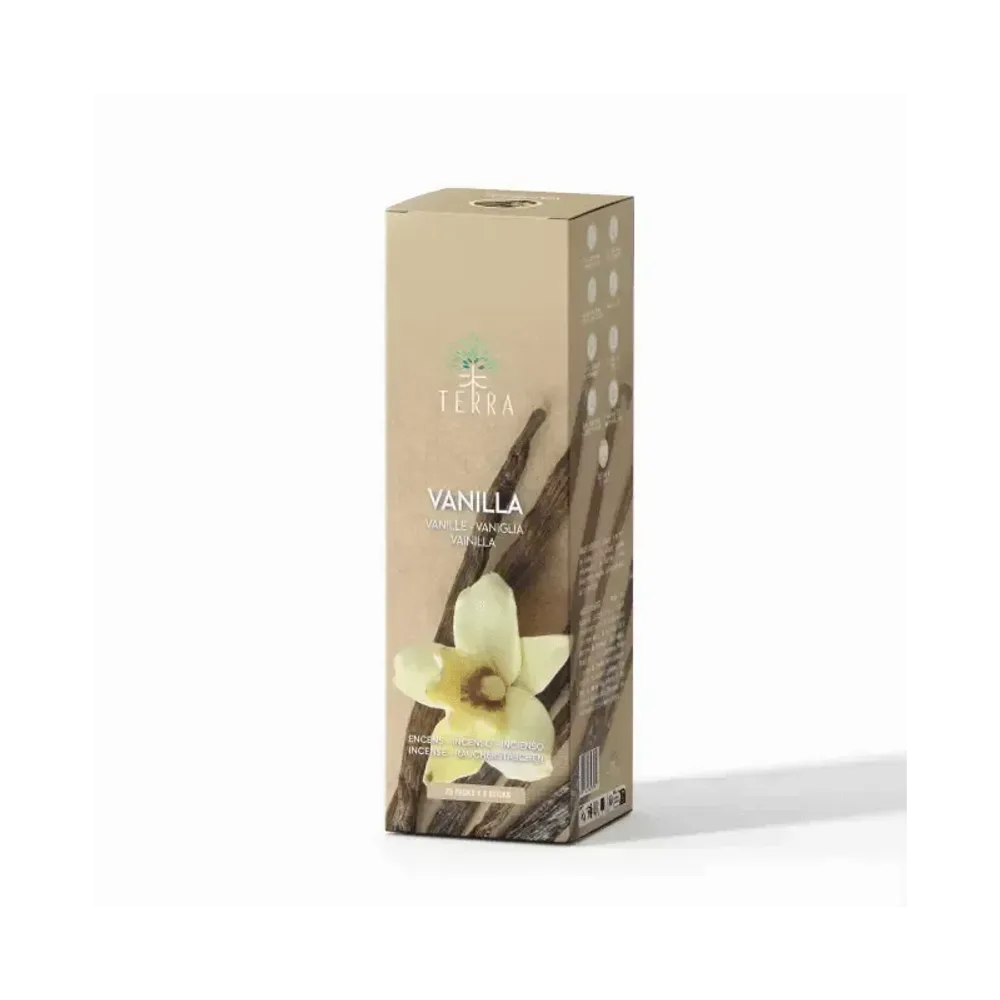 Scents - Terra Vanilla incense without charcoal 12grs - ARABESK