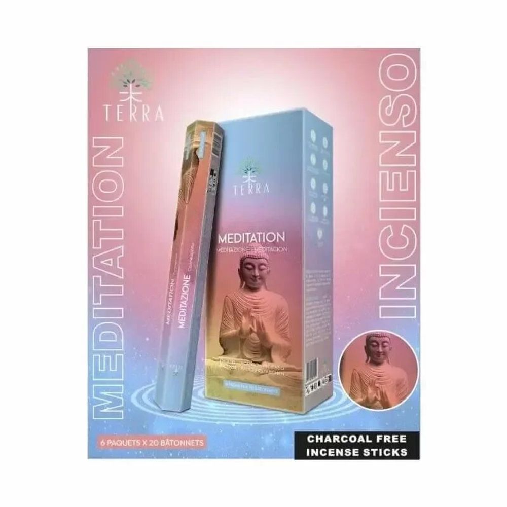 Scents - Terra meditation hexa incense without charcoal 30grs - ARABESK