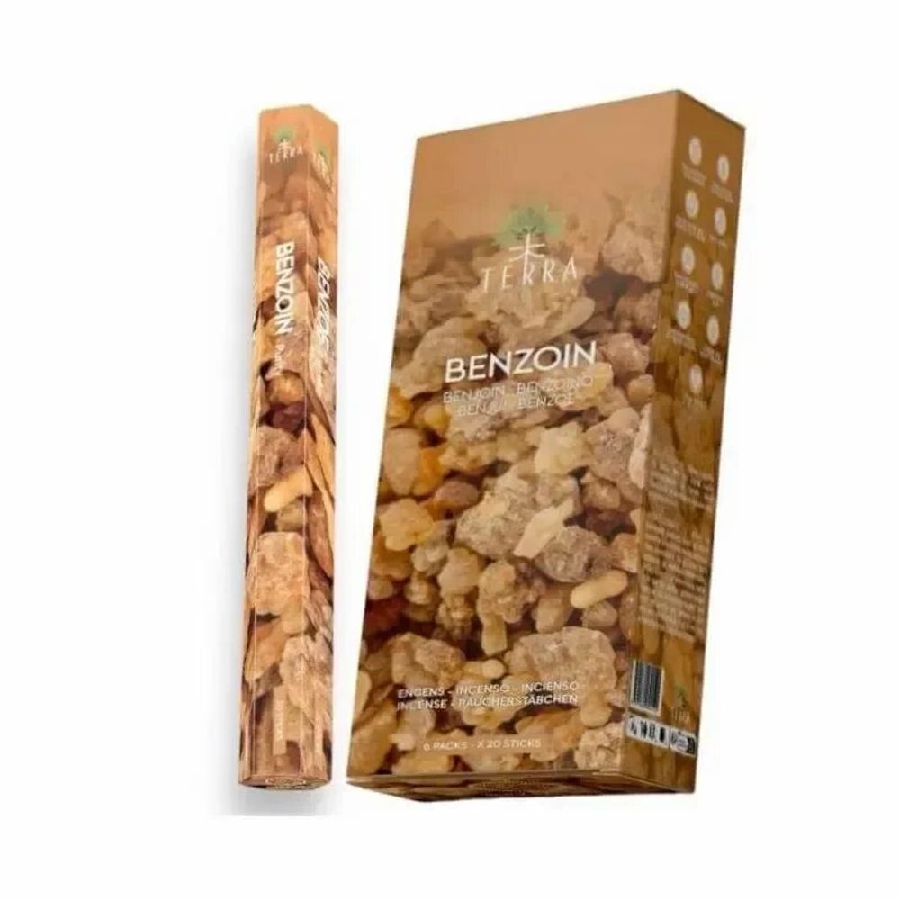 Scents - Terra incense Benzoin hexa without charcoal 30grs - ARABESK