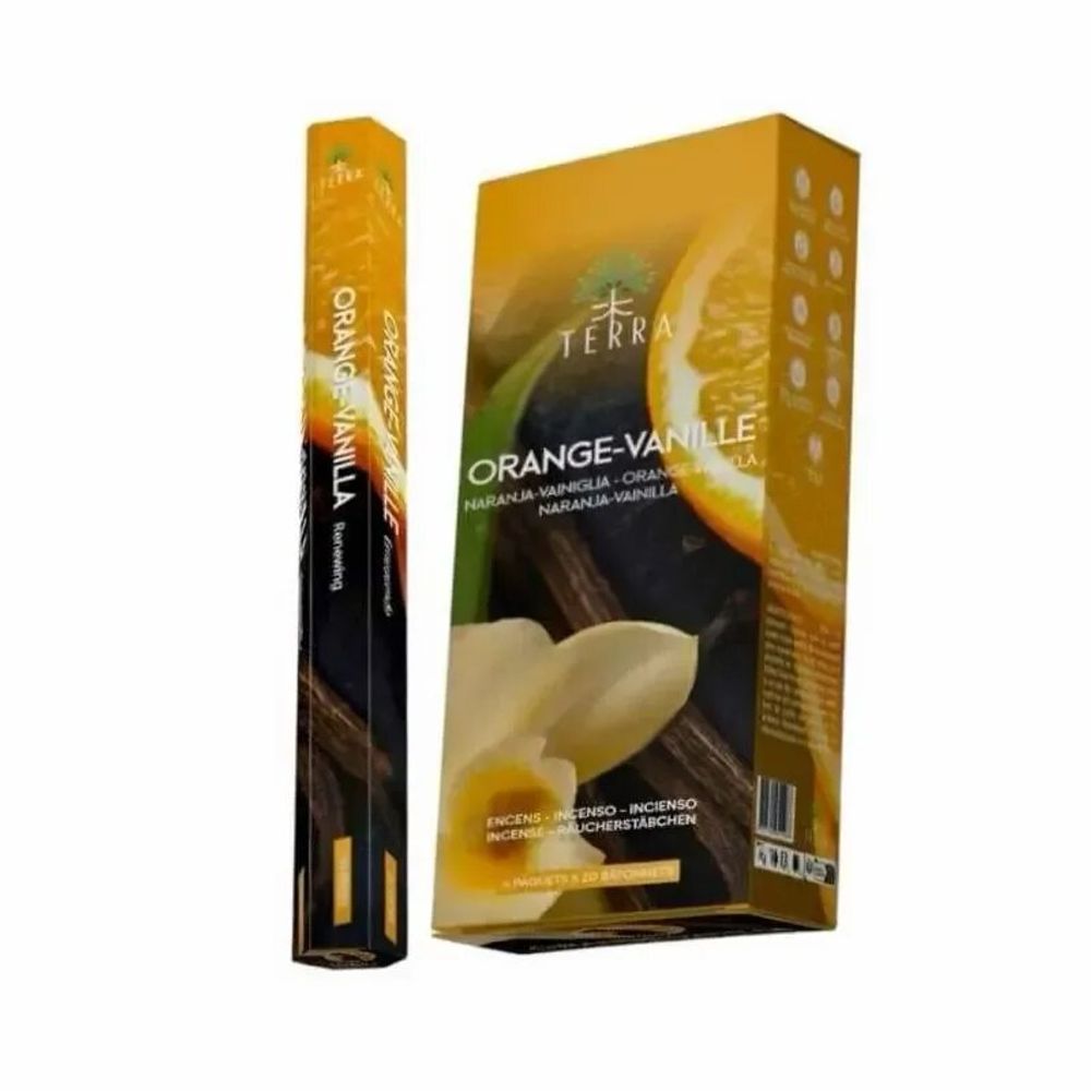 Scents - Terra orange vanilla hexa incense without charcoal 30grs - ARABESK