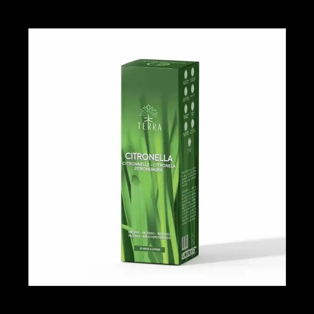Senteurs - Encens TERRA Citronnelle sans charbon 12grs - ARABESK