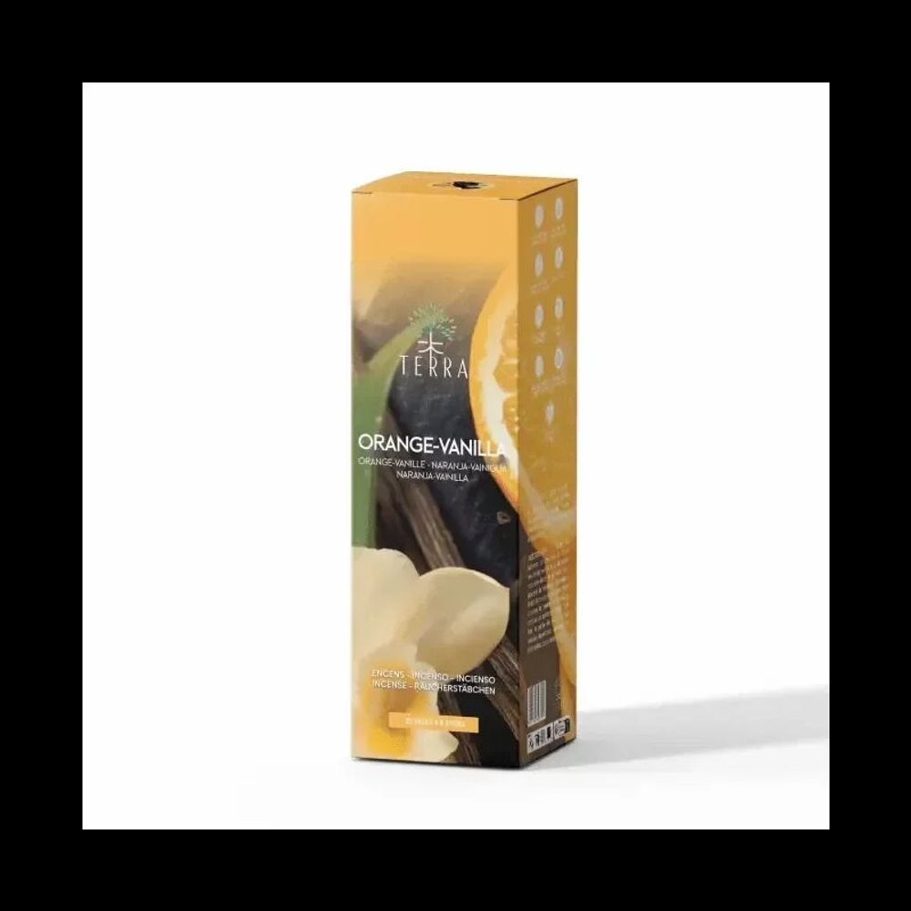 Senteurs - Encens TERRA Orange Vanille sans charbon 12grs - ARABESK