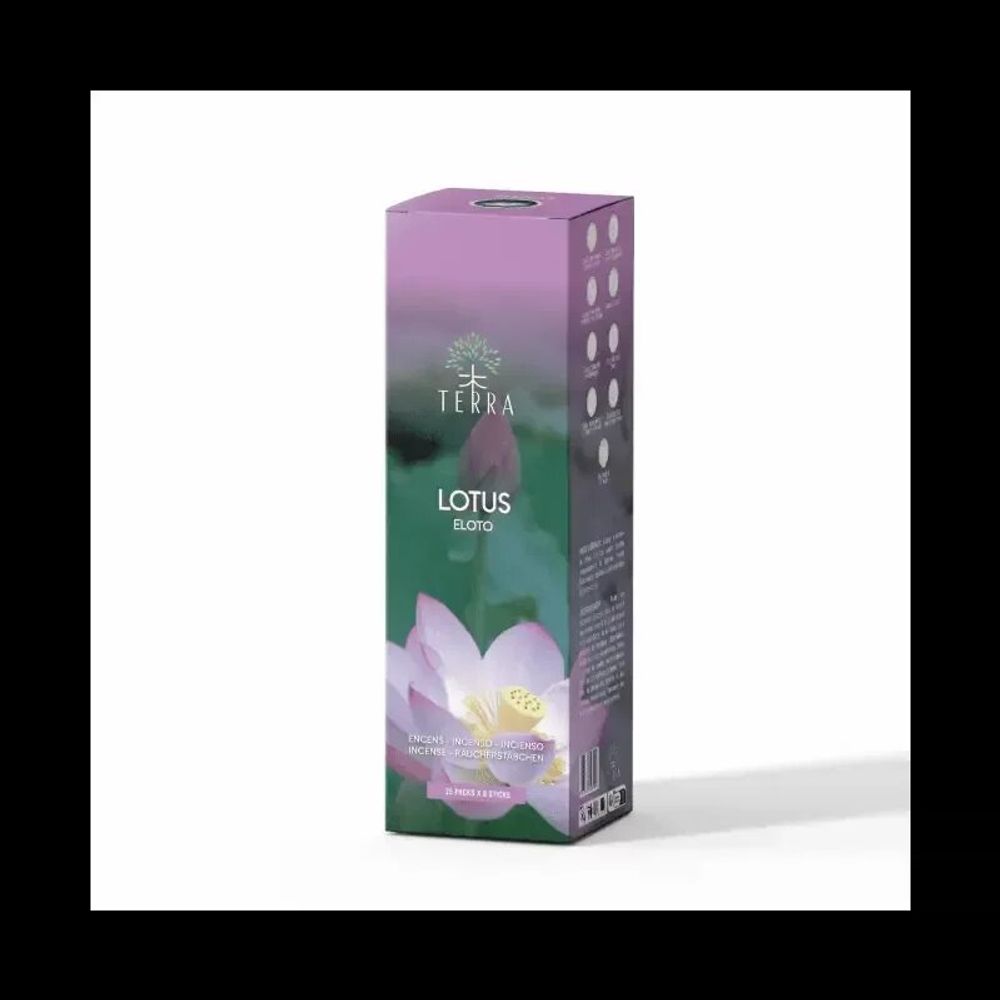 Senteurs - Encens Terra Lotus sans charbon 12grs - ARABESK