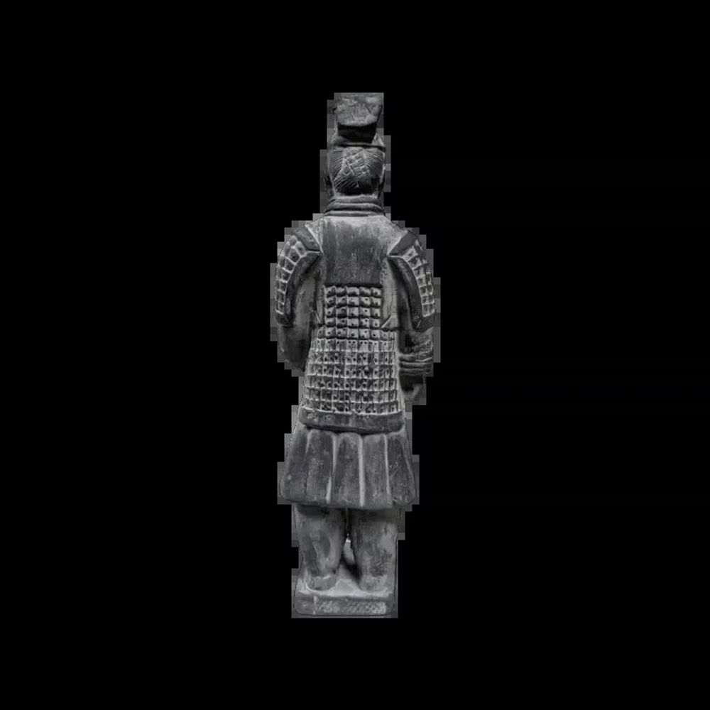 Sculptures, statuettes and miniatures - Black Warriors Statue with Armor in Terracotta 22cm - ARABESK