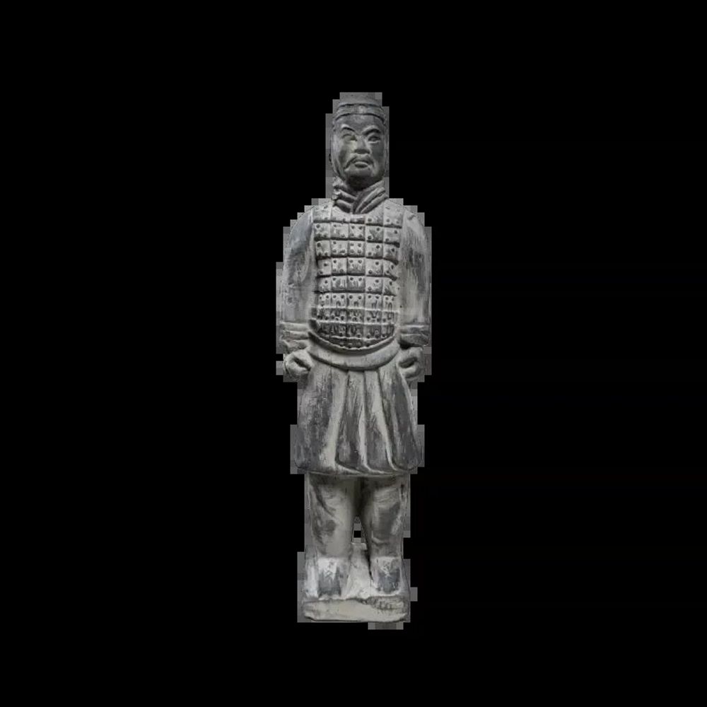 Sculptures, statuettes et miniatures - Statue noire en Terracotta Chevalier 22cm - ARABESK