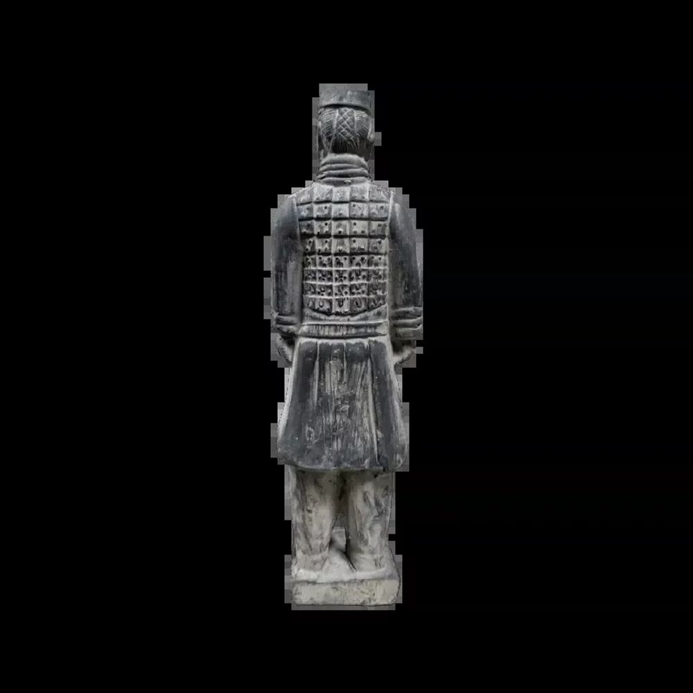Sculptures, statuettes et miniatures - Statue noire en Terracotta Chevalier 22cm - ARABESK