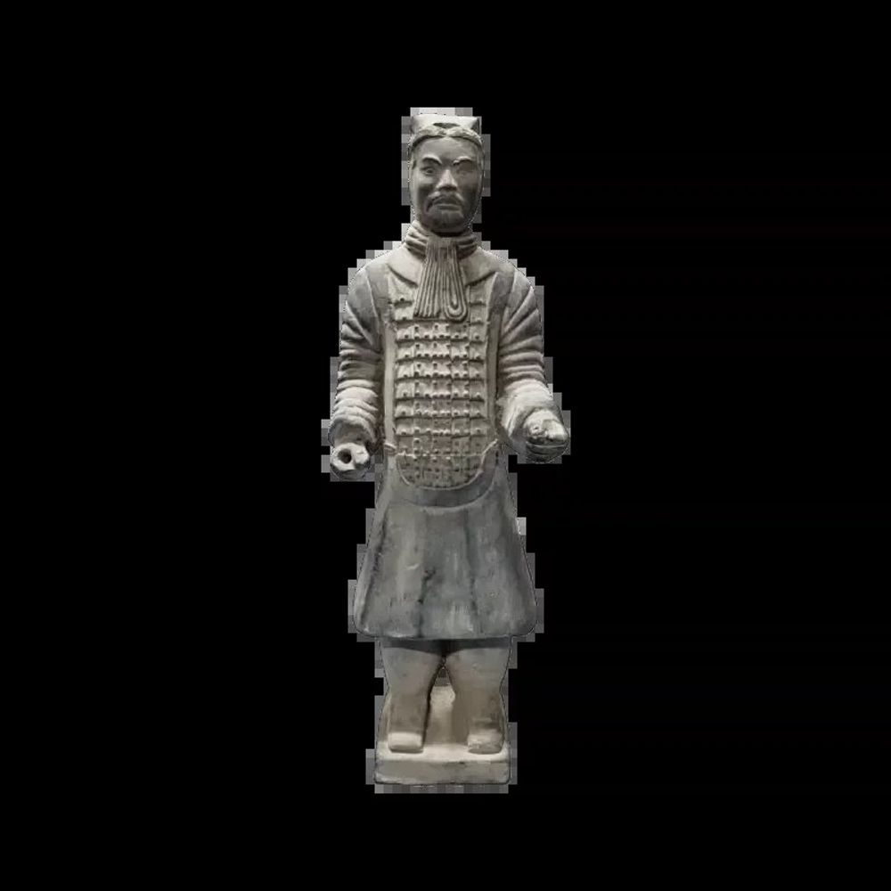 Sculptures, statuettes et miniatures - Statue Noire Guerriers avec Armure en Terracotta 26cm - ARABESK