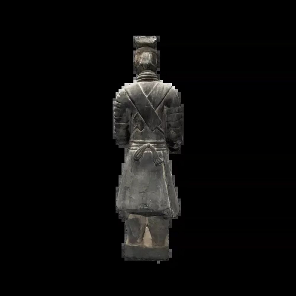 Sculptures, statuettes et miniatures - Statue Noire Guerriers avec Armure en Terracotta 26cm - ARABESK