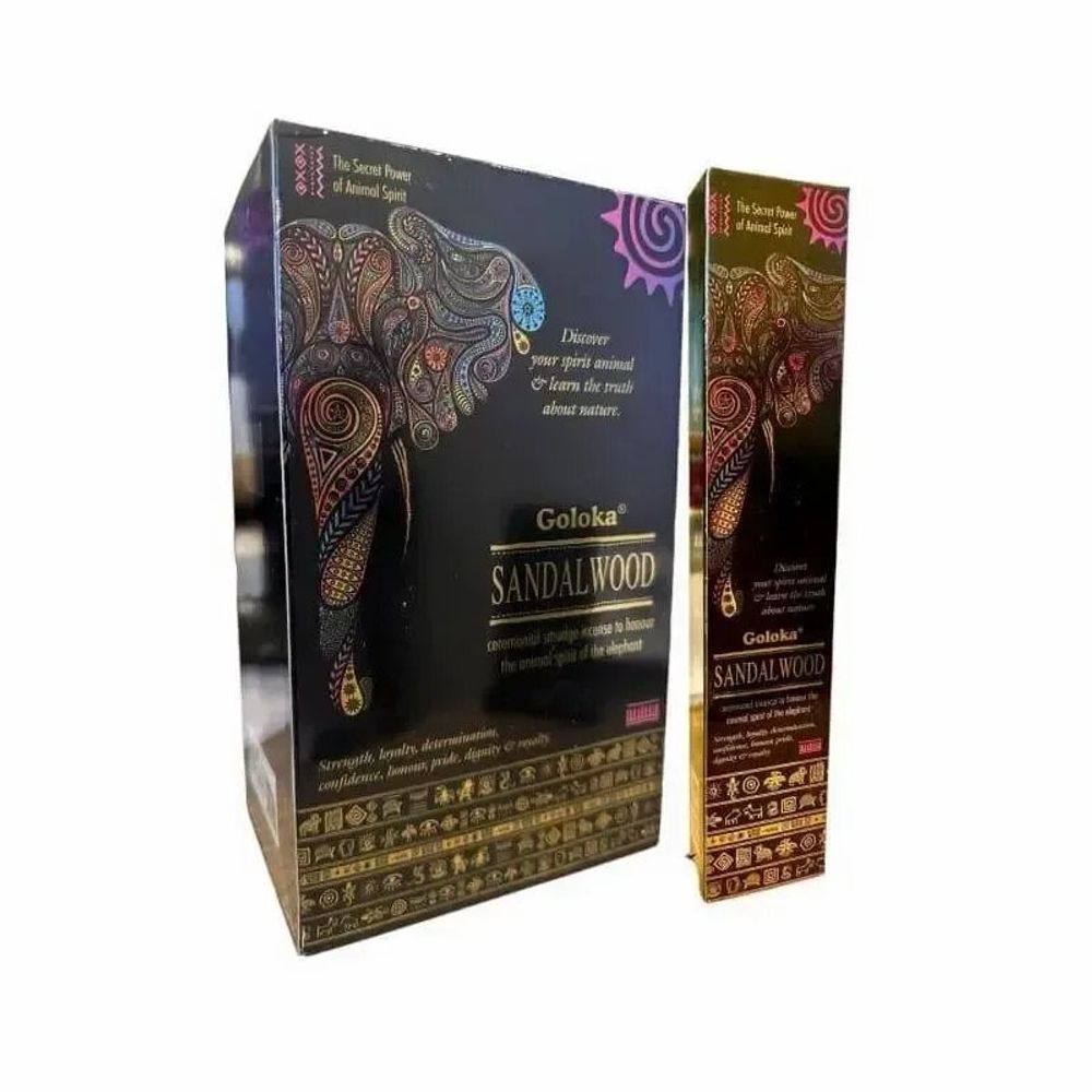Scents - Goloka Smudge Sandalwood Animal Spirit Incense 8 Sticks - ARABESK