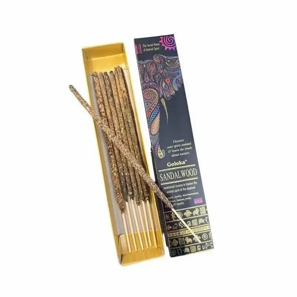 Scents - Goloka Smudge Sandalwood Animal Spirit Incense 8 Sticks - ARABESK