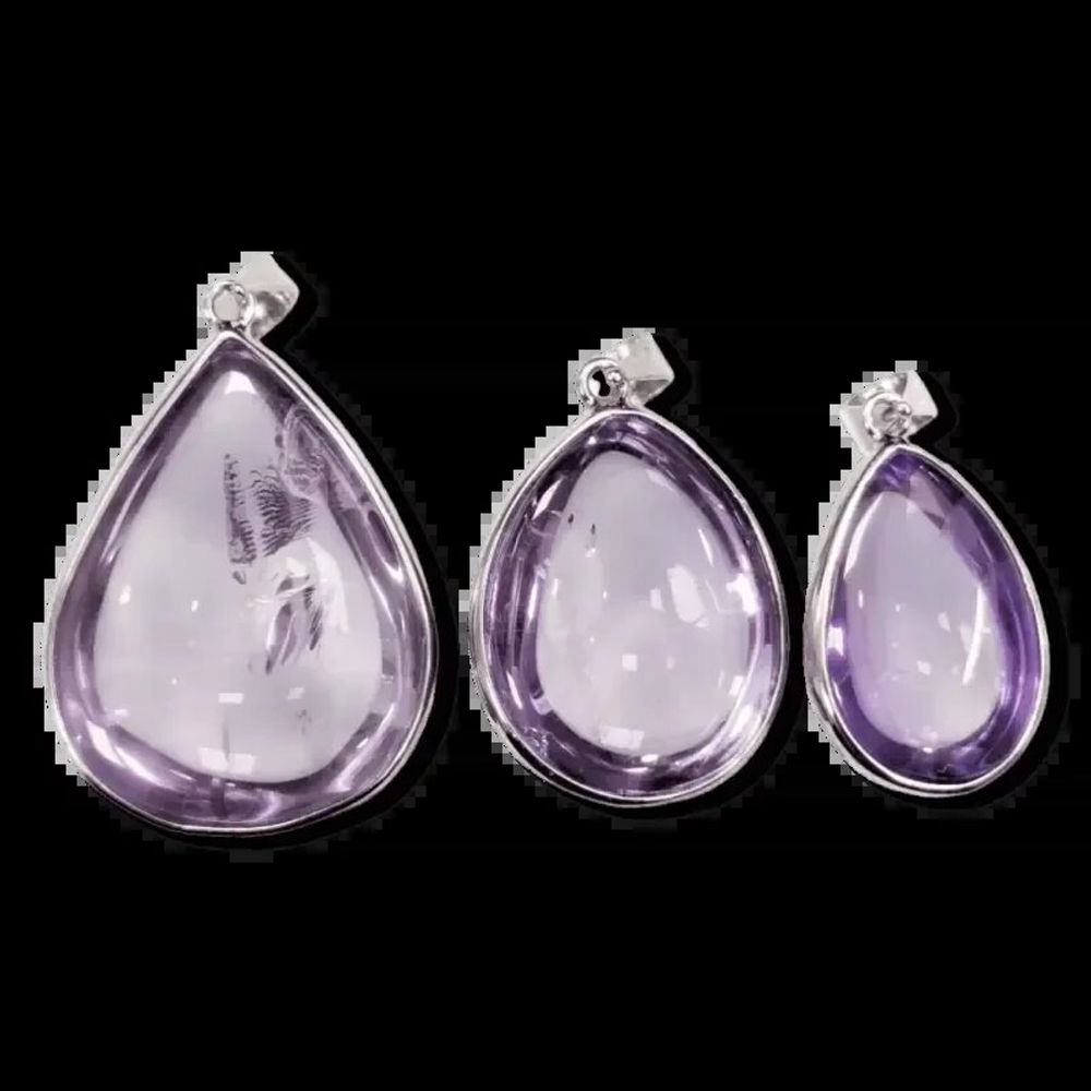 Bijoux - Pendentif Argent 925 Amethyste AAA  3 pièces 15.71g - ARABESK