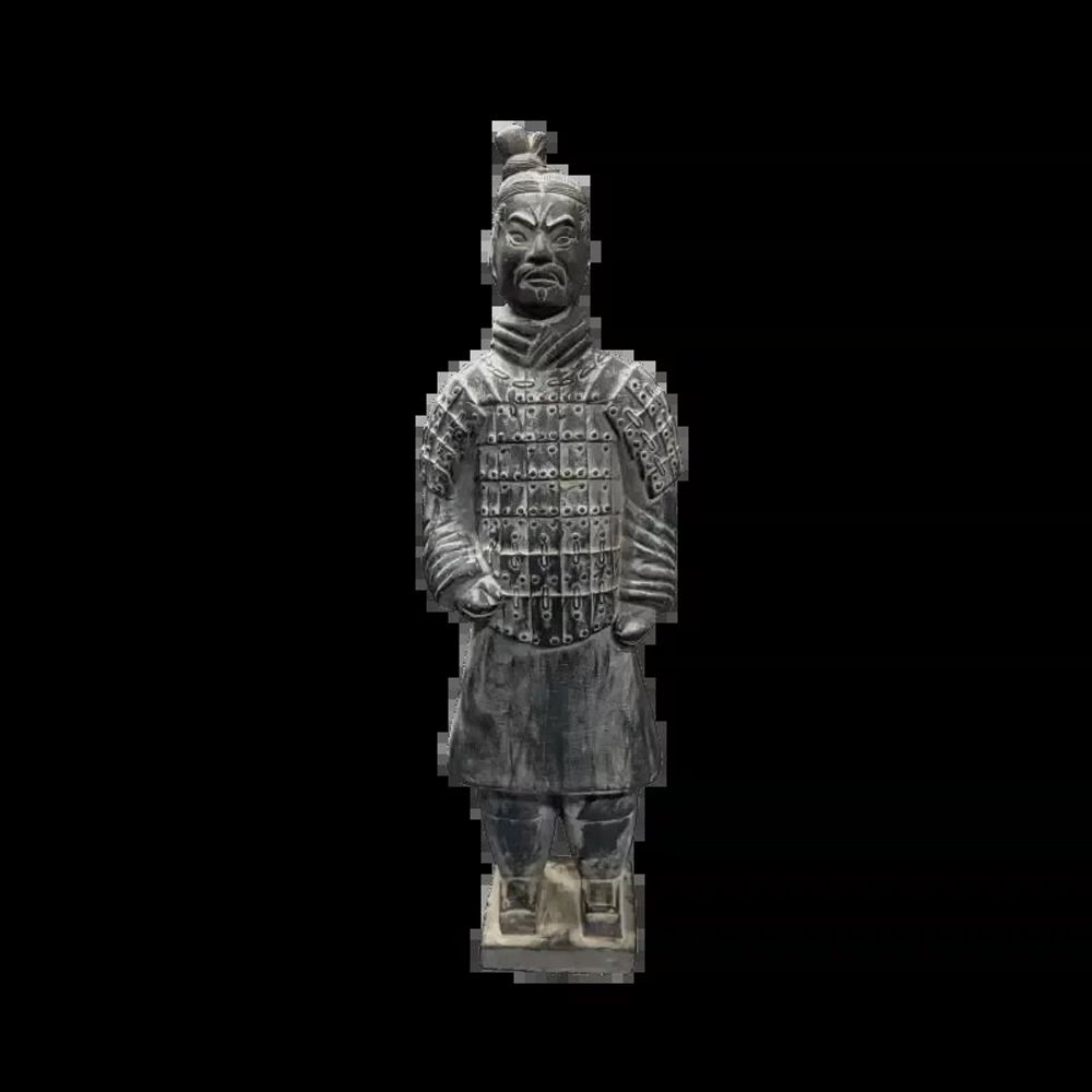 Sculptures, statuettes et miniatures - Statue Noire en Terracotta Guerrier 50cm - ARABESK