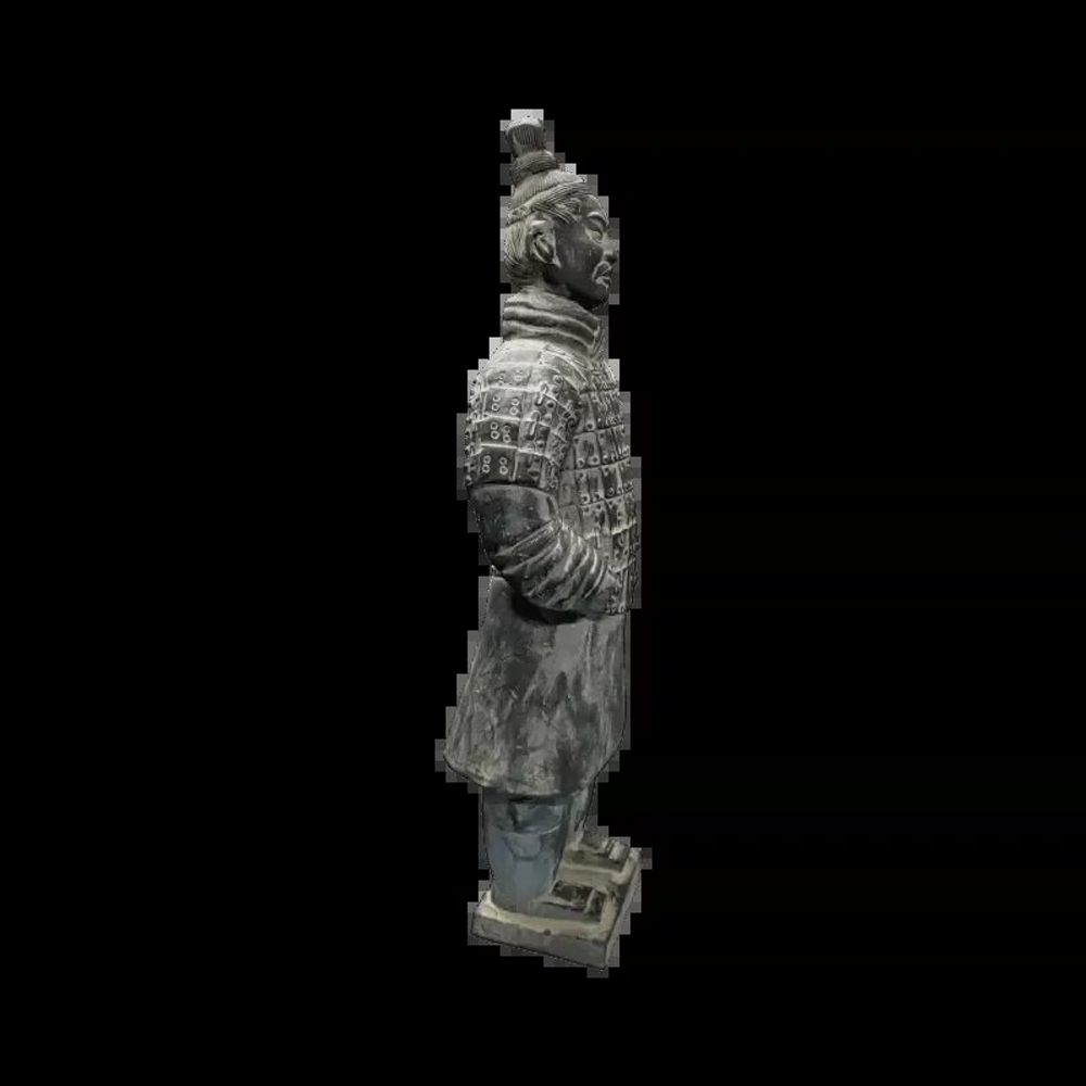 Sculptures, statuettes et miniatures - Statue Noire en Terracotta Guerrier 50cm - ARABESK