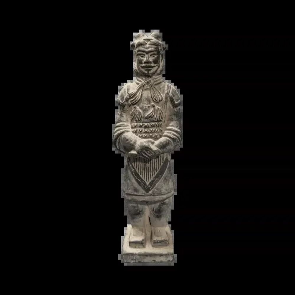 Sculptures, statuettes et miniatures - Statue Noire en Terracotta Général 24cm - ARABESK