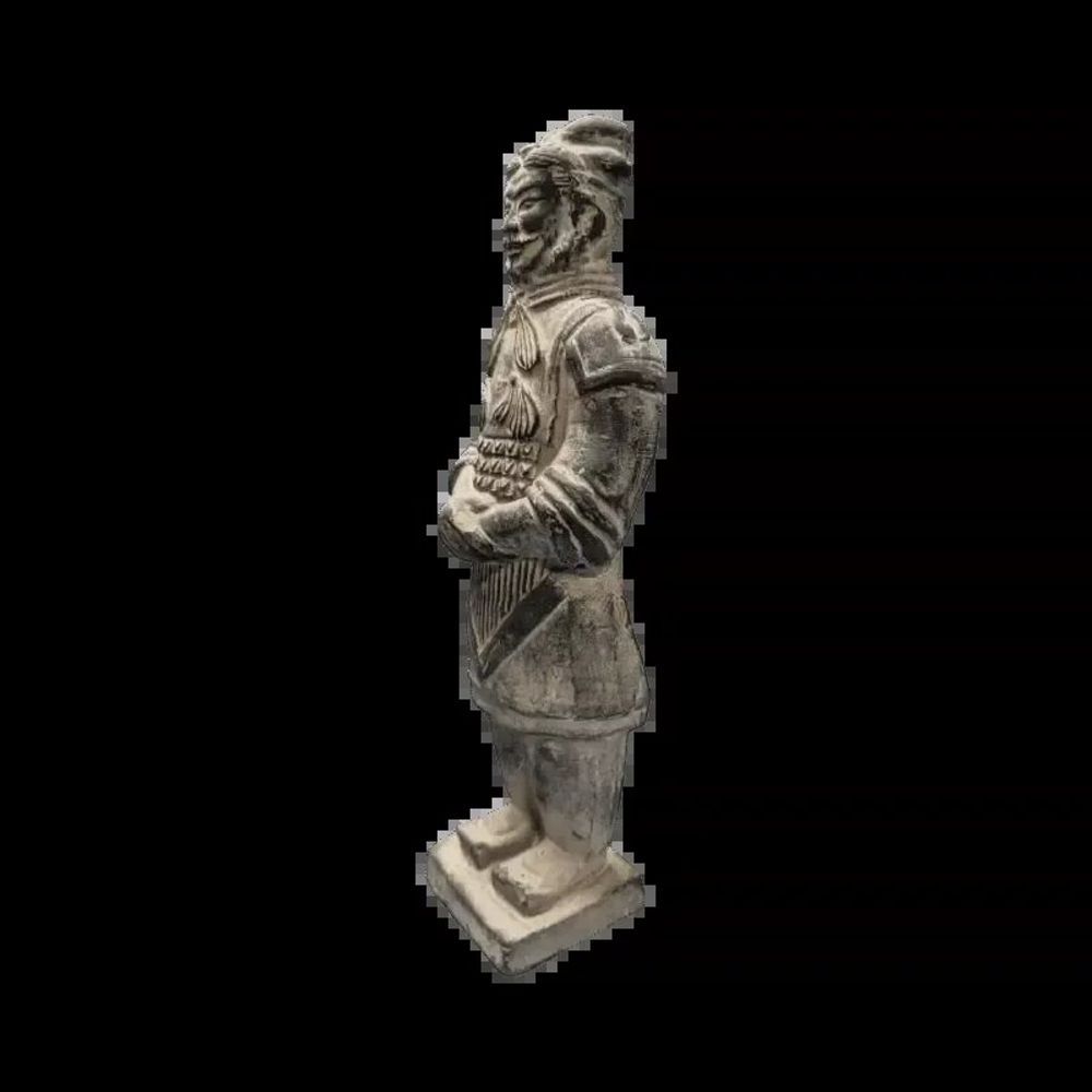Sculptures, statuettes et miniatures - Statue Noire en Terracotta Général 24cm - ARABESK