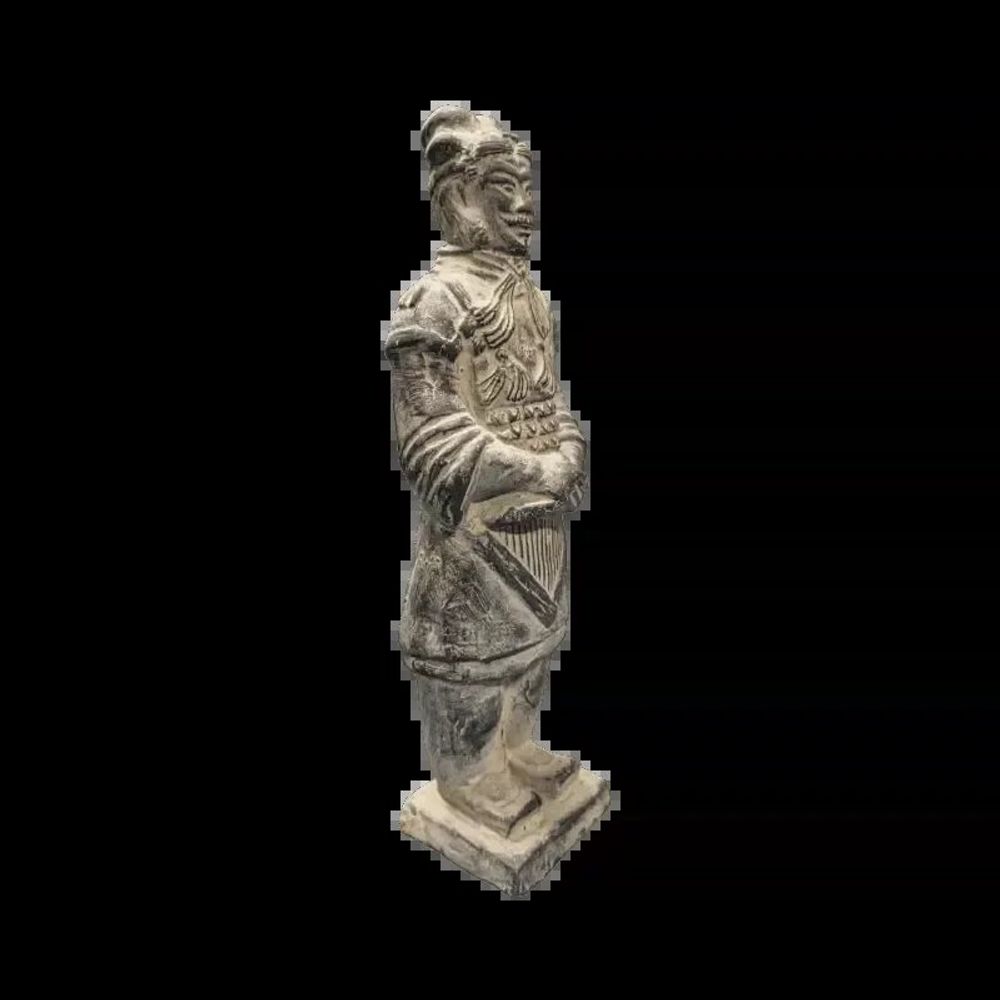 Sculptures, statuettes et miniatures - Statue Noire en Terracotta Général 24cm - ARABESK