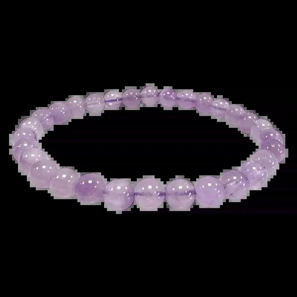 Bracelets - Bracelet Clear Amethyst A beads 6-6.5mm - ARABESK