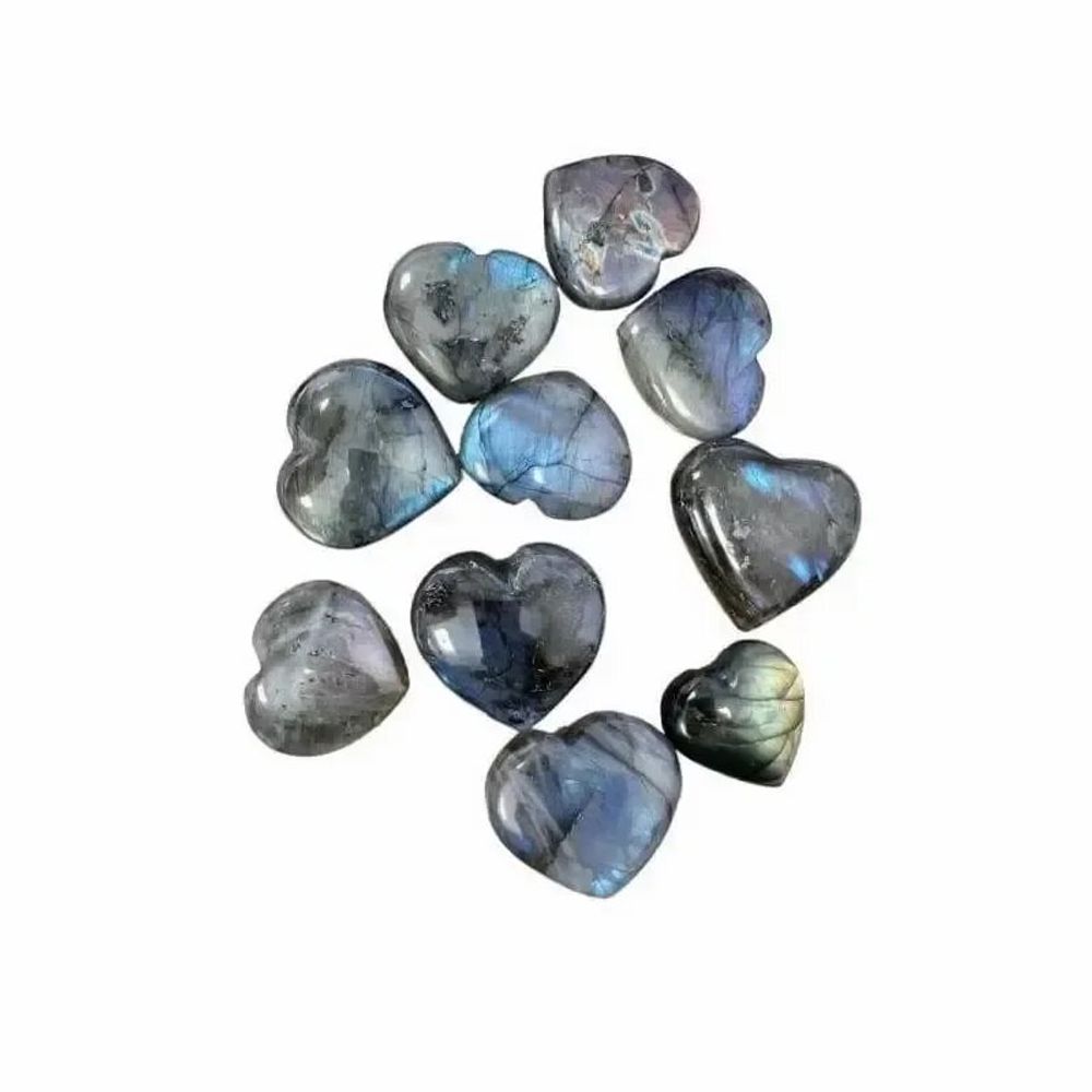 Jewelry - Labradorite Heart 10 Pieces 200gr - ARABESK