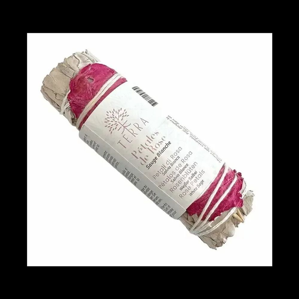 Senteurs - Sauge Blanche & Pétales de Rose Fagot 25-30gr 10cm - ARABESK
